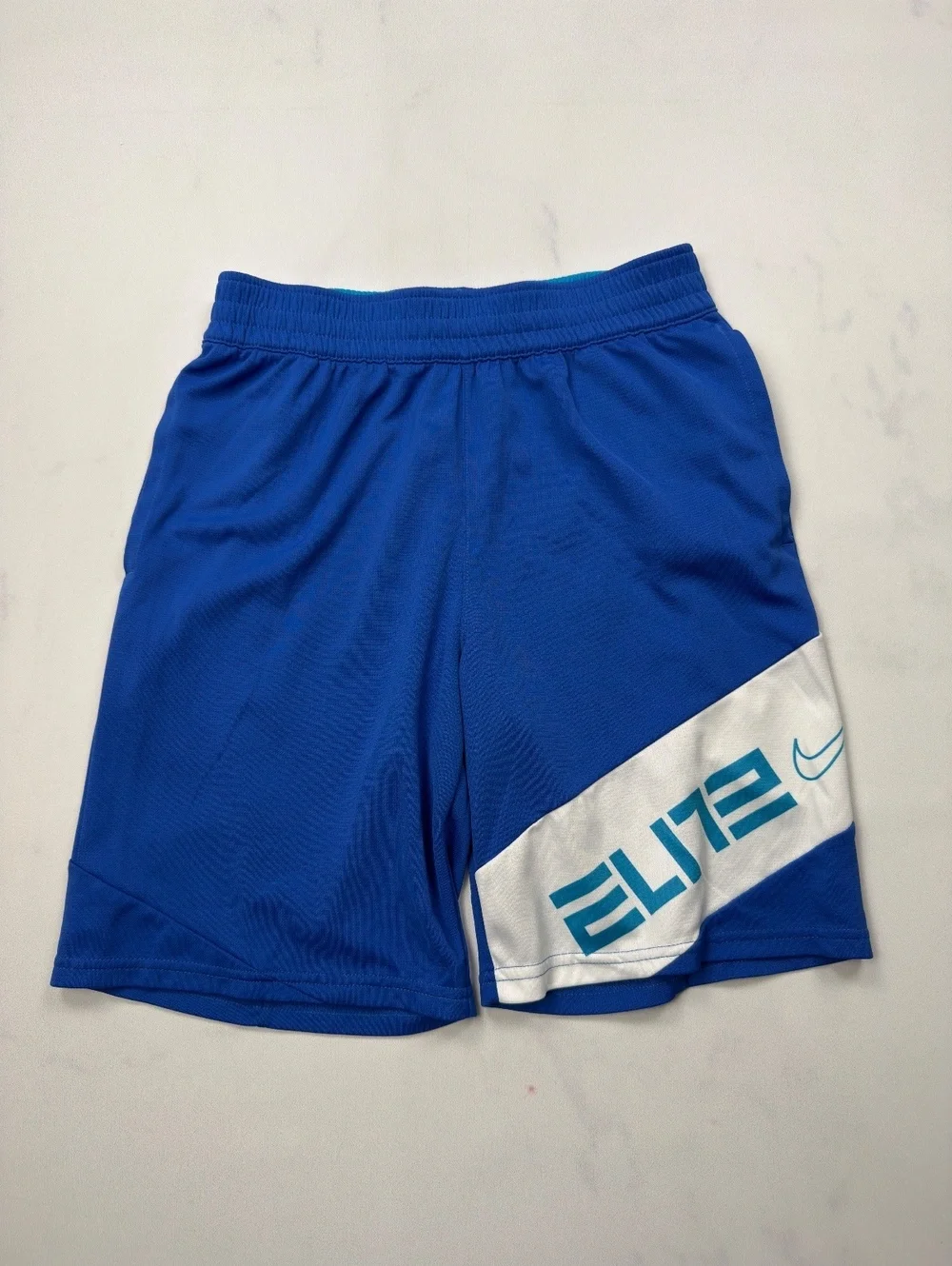 Nike Basketball Shorts Blue Elite Dri-Fit - Boys L